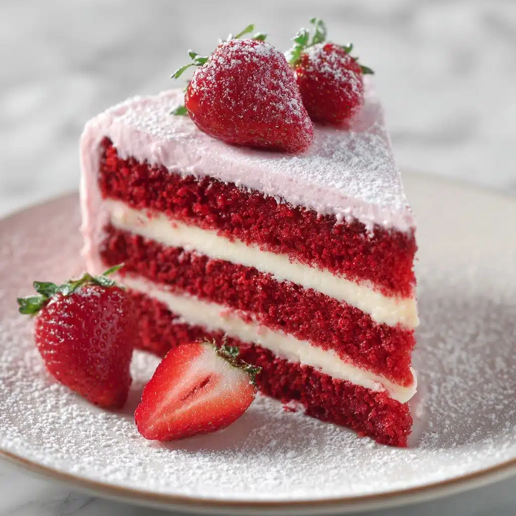 Strawberry Velvet Cake Recipe - Recipe Image