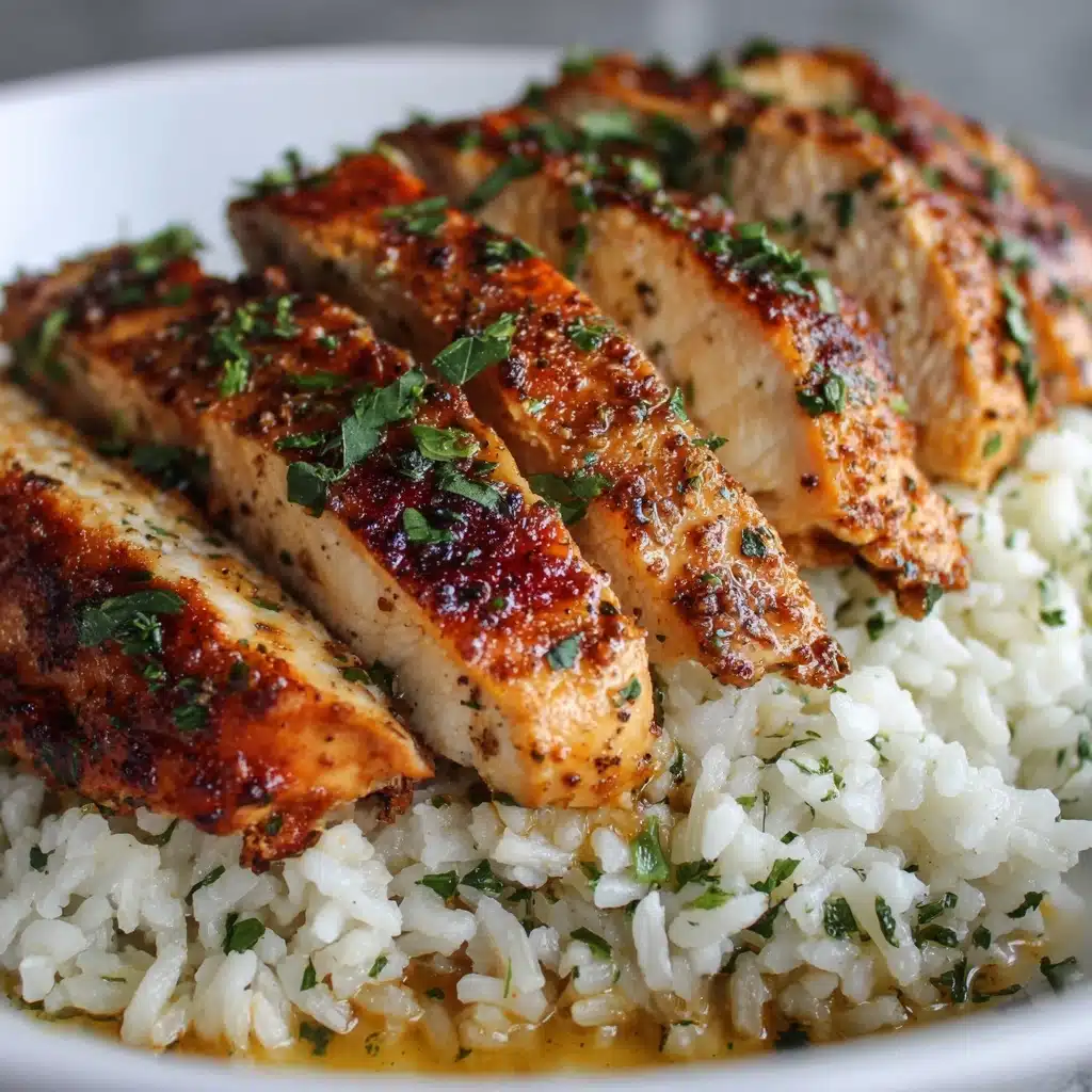 Garlic Parmesan Rice with Chicken Recipe - Recipe Image