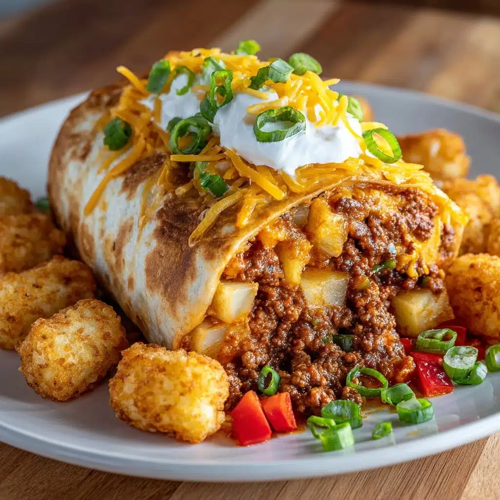 Cheesy Potato Burritos Comfort Meal Recipe - Recipe Image
