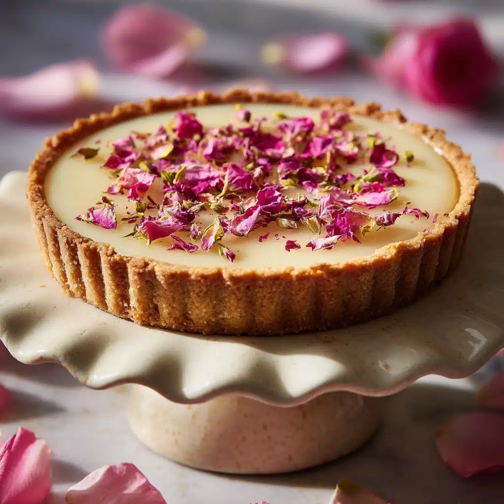 Rose Blossom Panna Cotta Tart Recipe - Recipe Image