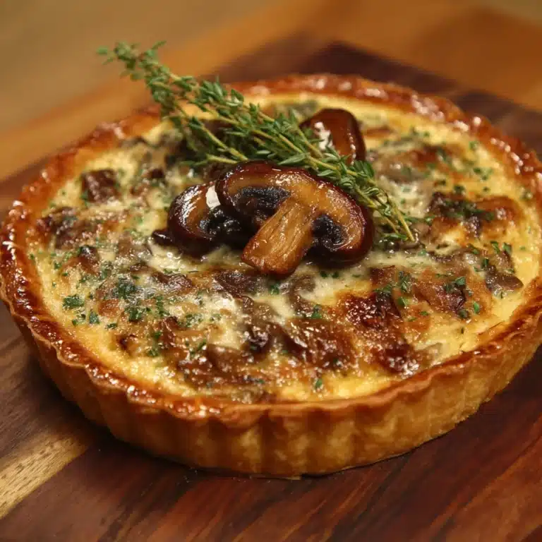 Mushroom, Shallot, and Herbed Goat Cheese Tarts Recipe
