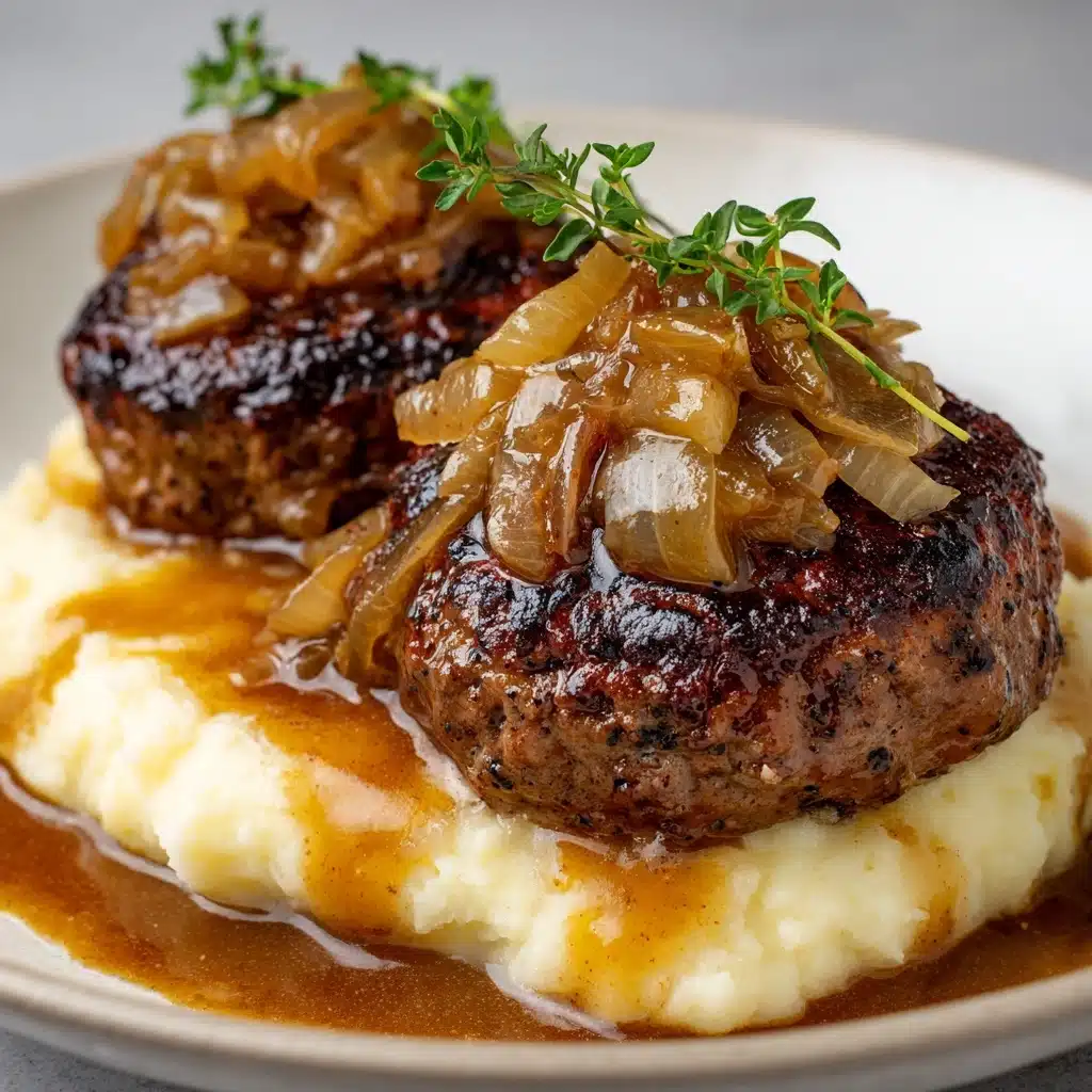 Salisbury Steak with Onion Gravy Recipe - Recipe Image