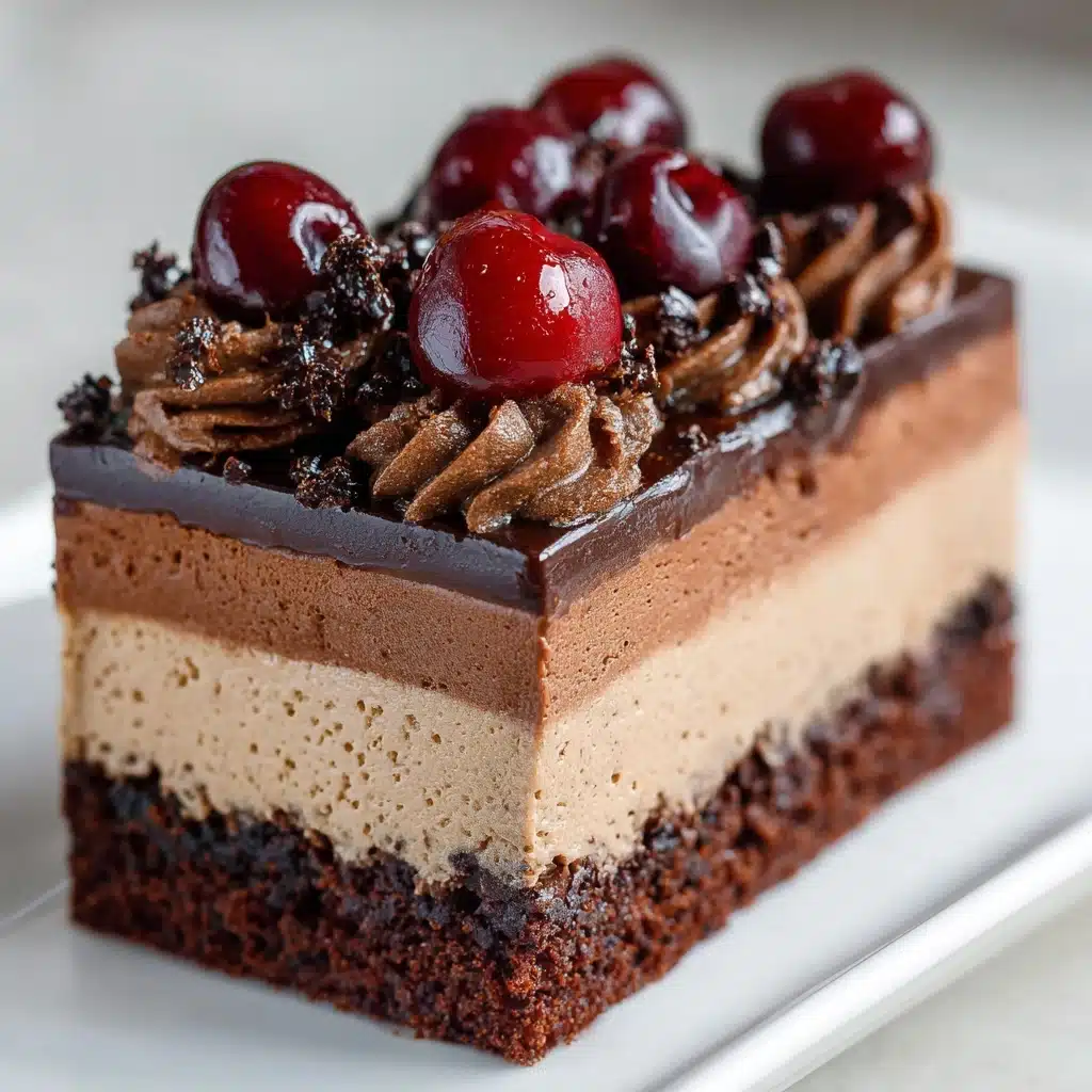 Triple Chocolate Mousse Cake Recipe - Recipe Image