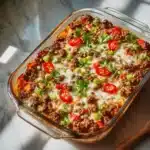 Southern Five-Layer Beef Casserole Recipe