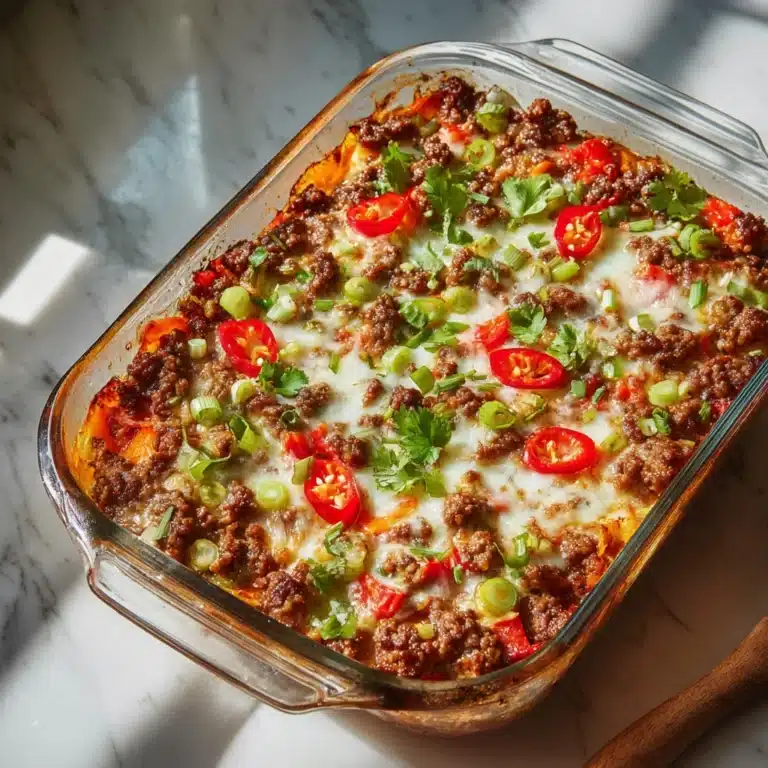 Southern Five-Layer Beef Casserole Recipe