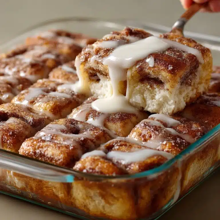 Dessert Cinnamon Roll Casserole Recipe