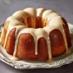 Vanilla Buttermilk Pound Cake with Cream Cheese Glaze Recipe