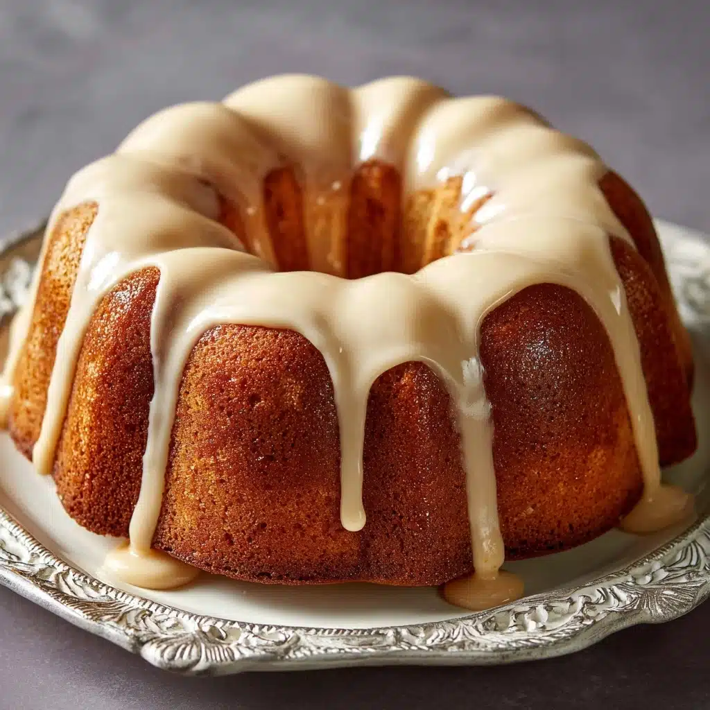 Vanilla Buttermilk Pound Cake with Cream Cheese Glaze Recipe