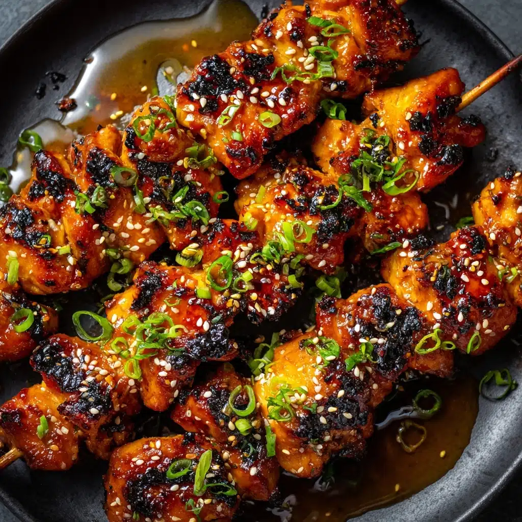 Honey Garlic Asian Chicken Kabobs Recipe - Recipe Image