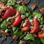 Spinach Strawberry Salad with Balsamic Poppy Seed Dressing Recipe