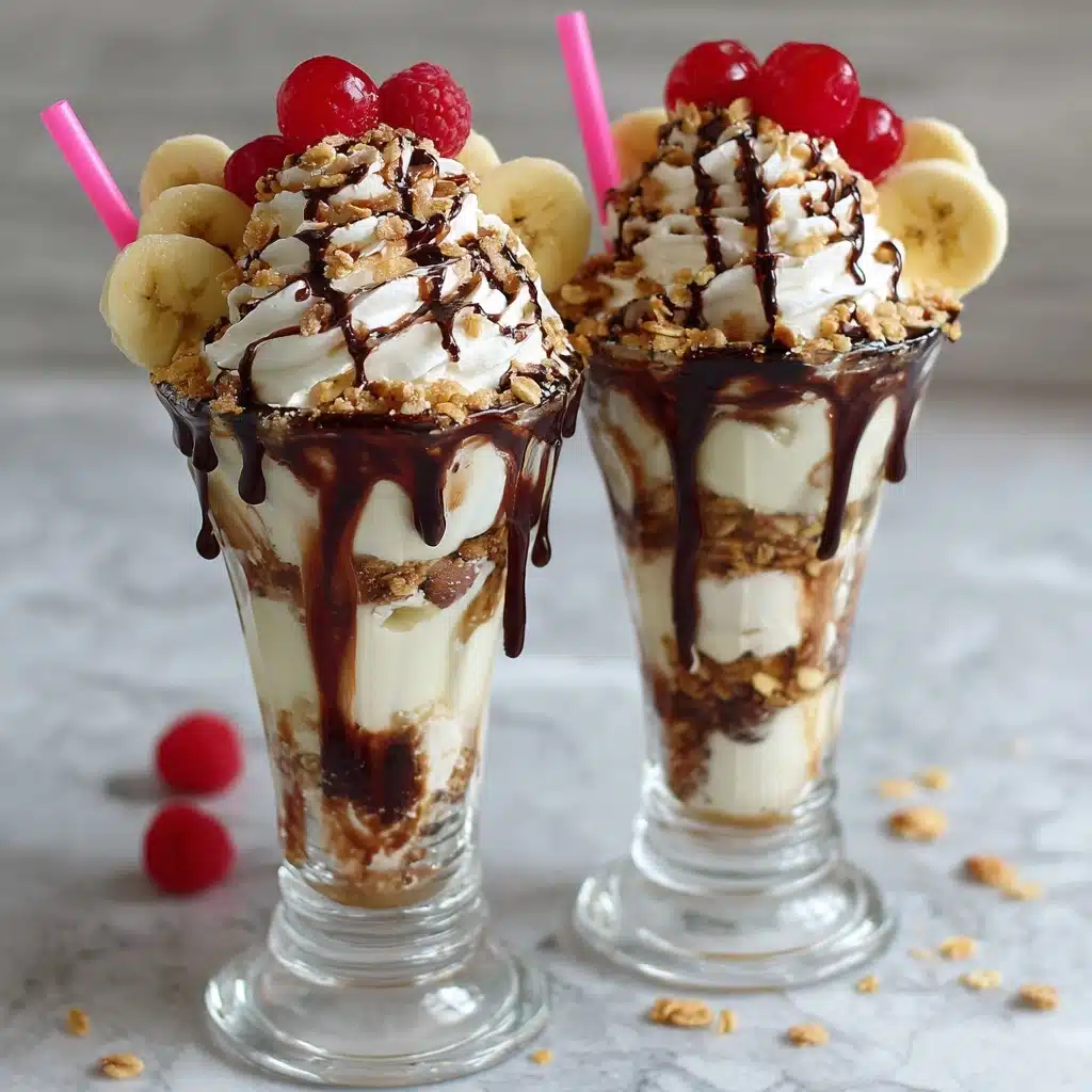 Banana Split Milkshakes Recipe - Recipe Image