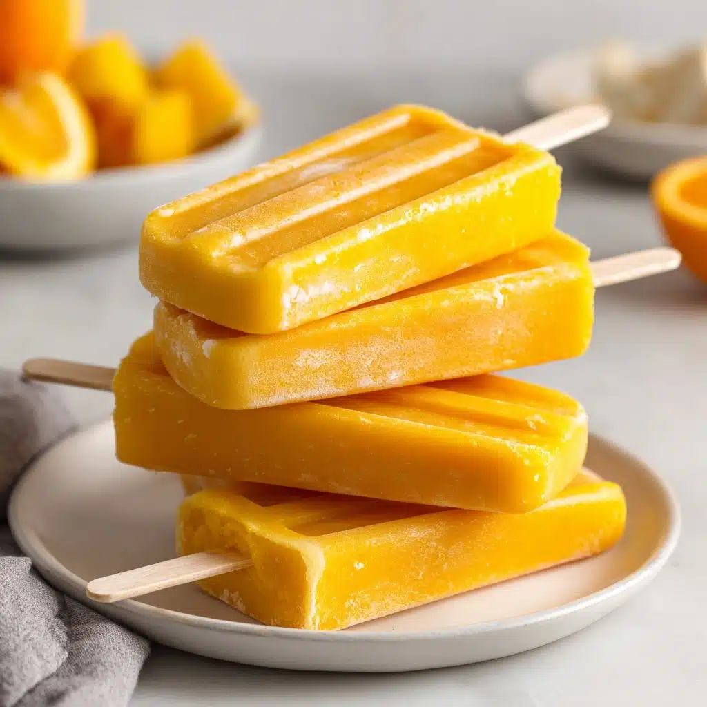 Frozen Mango Yogurt Pops Recipe - Recipe Image