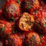 Ground Beef Meatballs in Rich Tomato Sauce Recipe