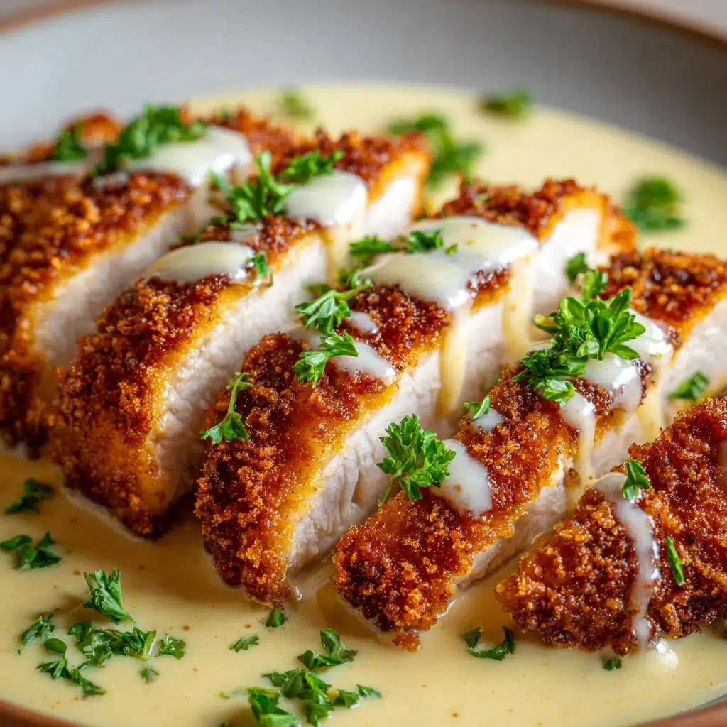 Crispy Chicken with Creamy Dijon Sauce Recipe - Recipe Image