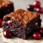 Roasted Chocolate Cherry Brownies Recipe