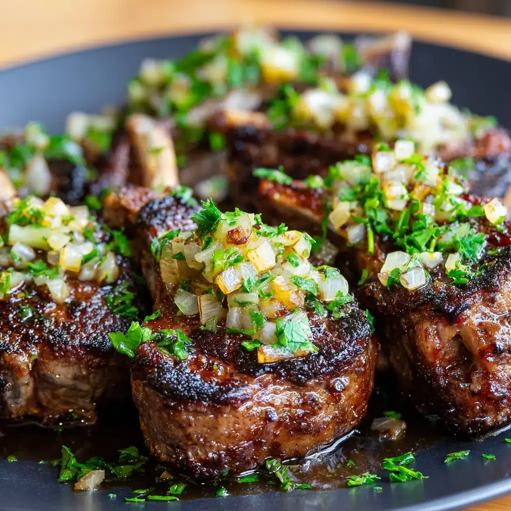 Easy Garlic Herb Lamb Chops Recipe - Recipe Image