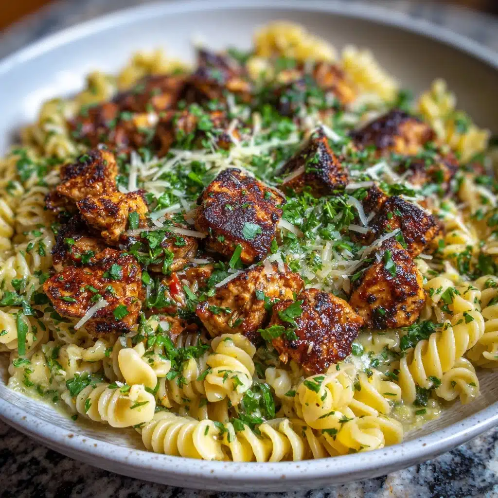 Loaded Chicken and Cajun Sausage Pasta Casserole Recipe