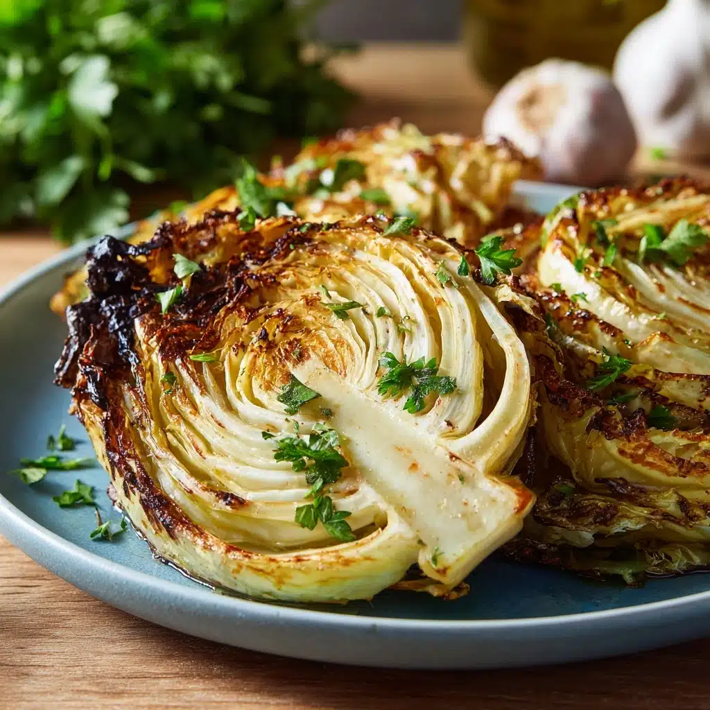 Easy Roasted Cabbage Steaks Recipe - Recipe Image