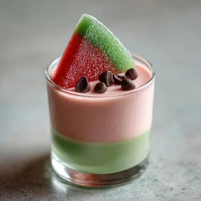 Watermelon Pudding Cups Recipe