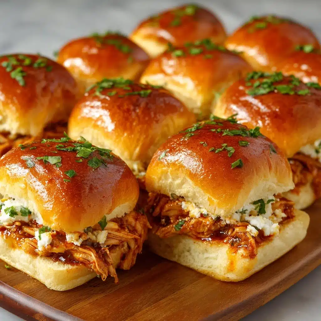 Cheesy BBQ Chicken Sliders Recipe