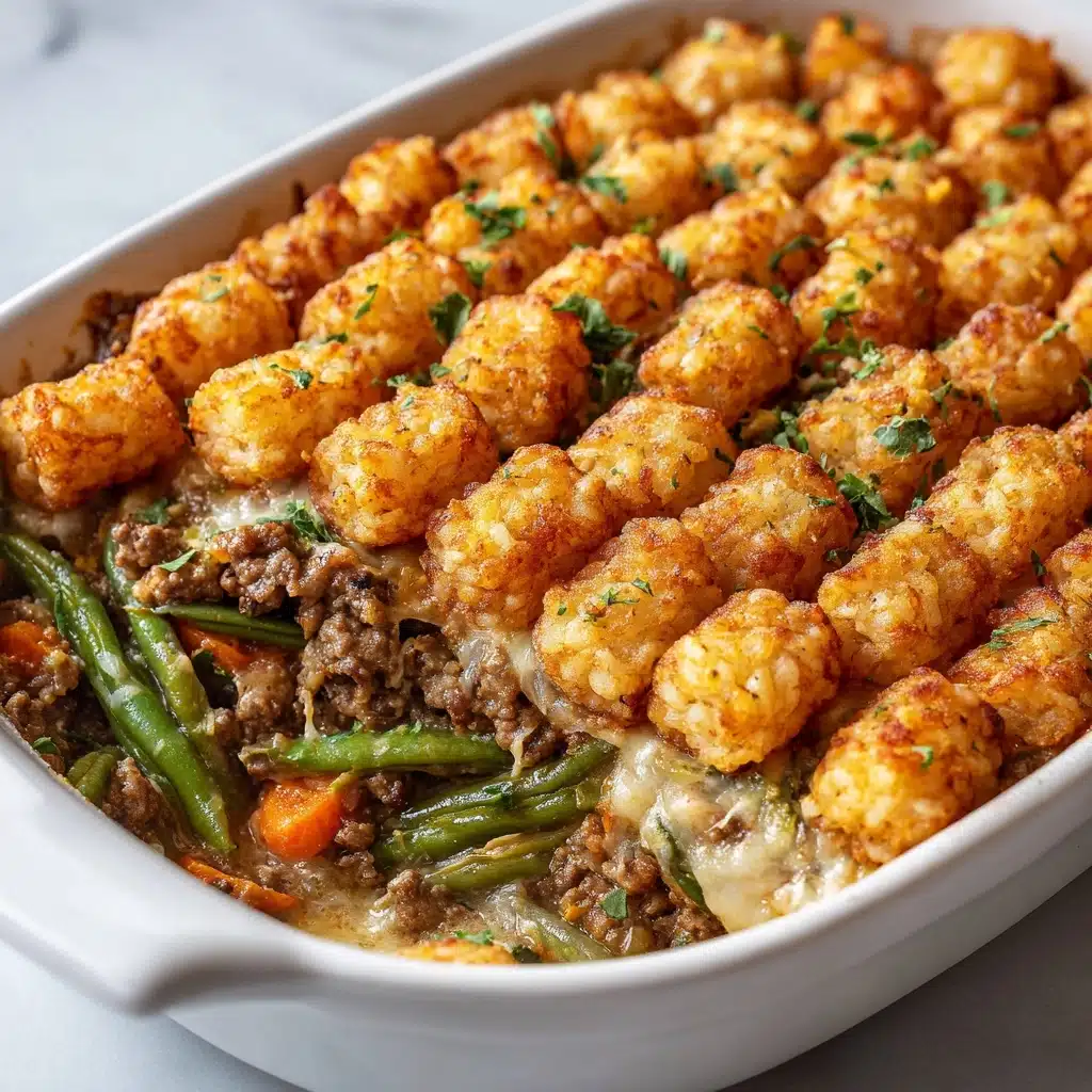 Green Bean Casserole with Tater Tots: Irresistibly Cozy Recipe - Recipe Image