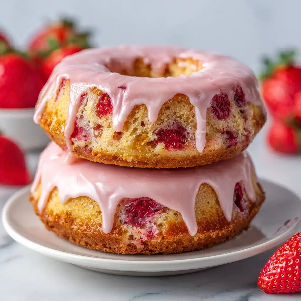 Strawberry Cake Donuts Recipe