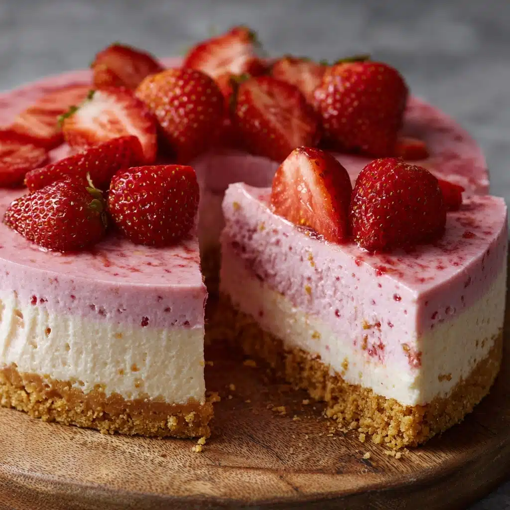 Vegan Strawberry Cheesecake Recipe - Recipe Image