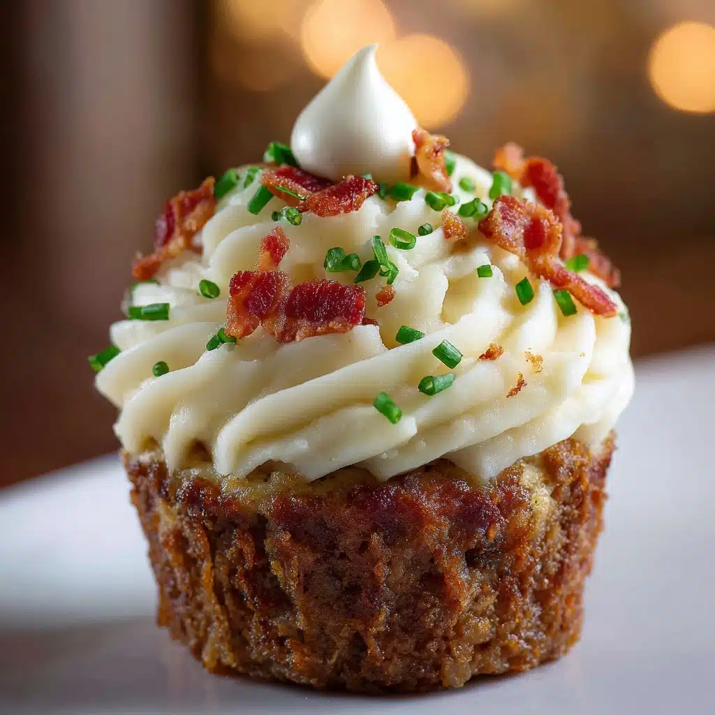 Mini Meatloaf Muffins with Mashed Potato Frosting Recipe