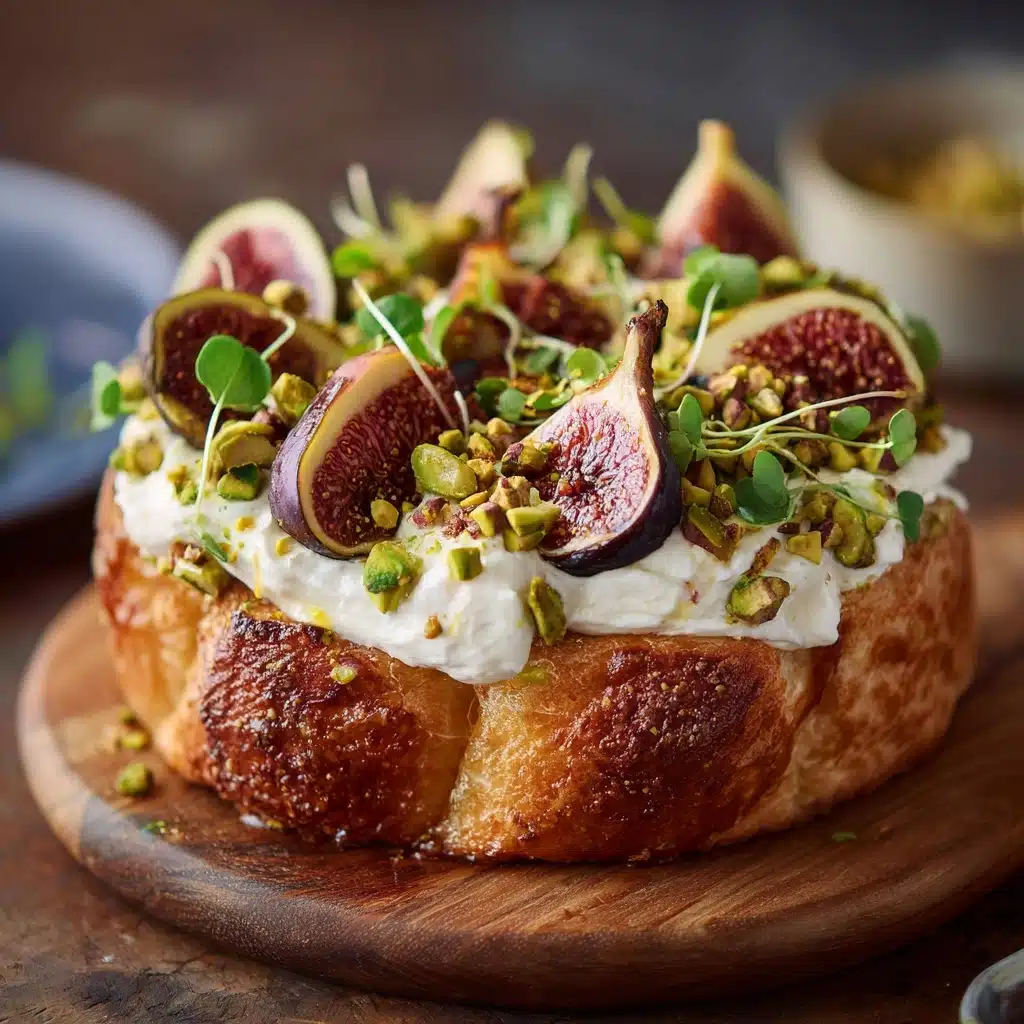 Fig, Goat Cheese & Pistachio Wreath Recipe