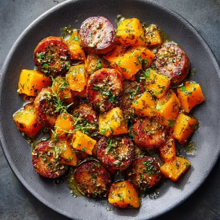 Sausage Sweet Potatoes Honey Garlic Recipe
