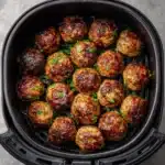 Juicy Air Fryer Beef Meatballs Recipe