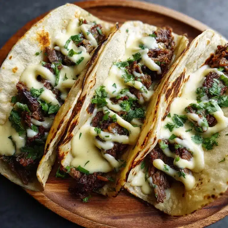 Garlic Butter Honey BBQ Beef Tacos Recipe