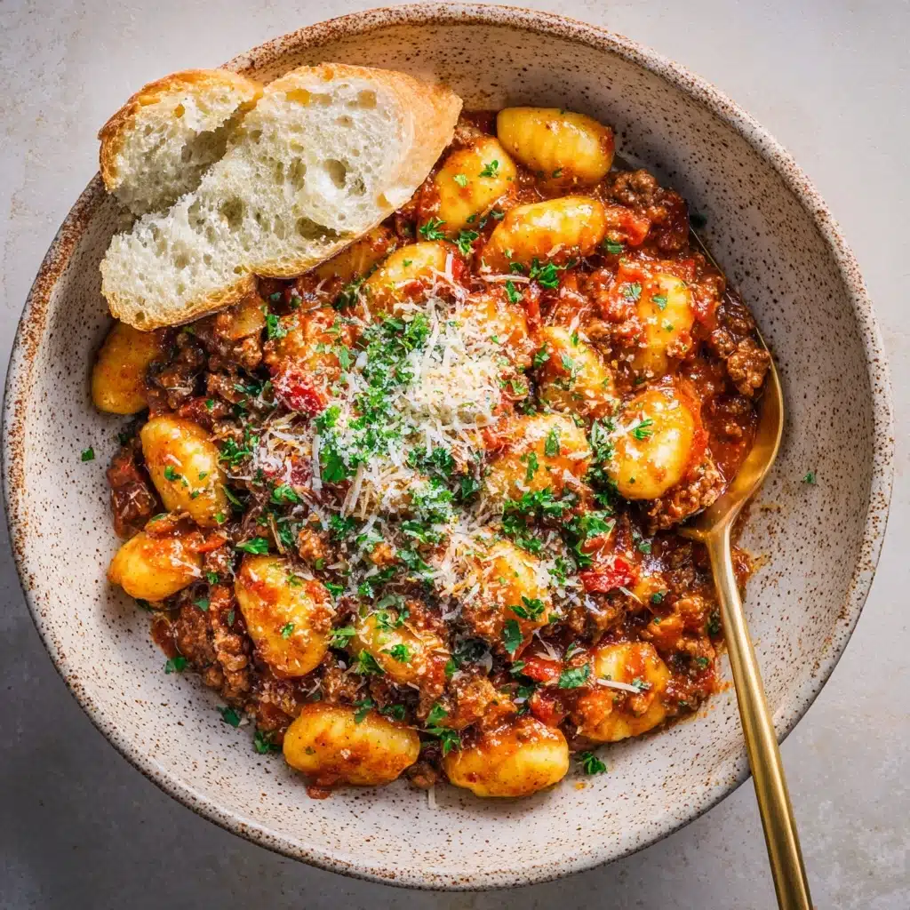 Cozy Gnocchi Bolognese Recipe - Recipe Image