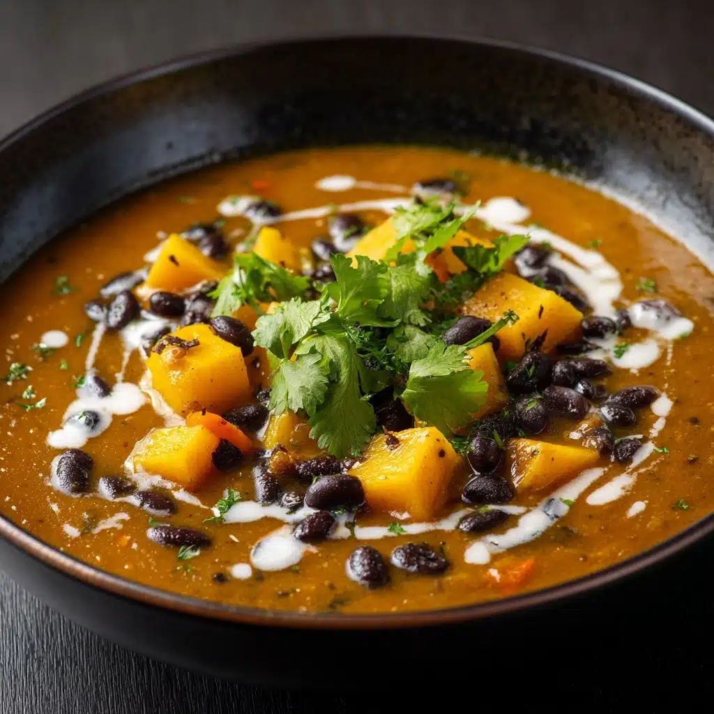 Black Bean Pumpkin and Butternut Squash Soup with Cream Cheese Recipe - Recipe Image