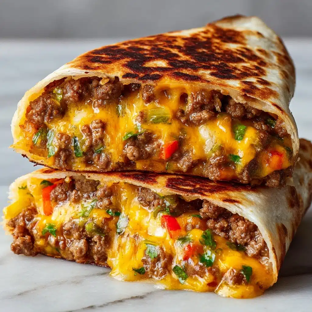 Crunchy Cheeseburger Wrap Recipe
