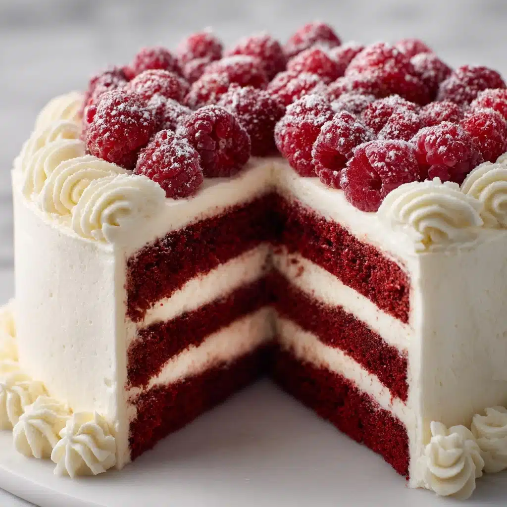 Raspberry Cream Cheese Layer Cake: A Sweet Celebration Recipe - Recipe Image