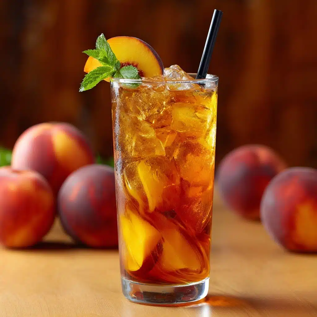 Sweet Peach Iced Tea Recipe - Recipe Image