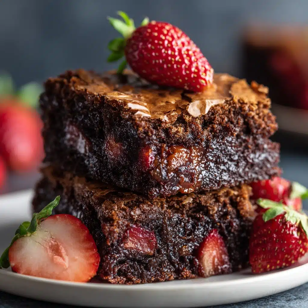 Strawberry Brownies Recipe - Recipe Image