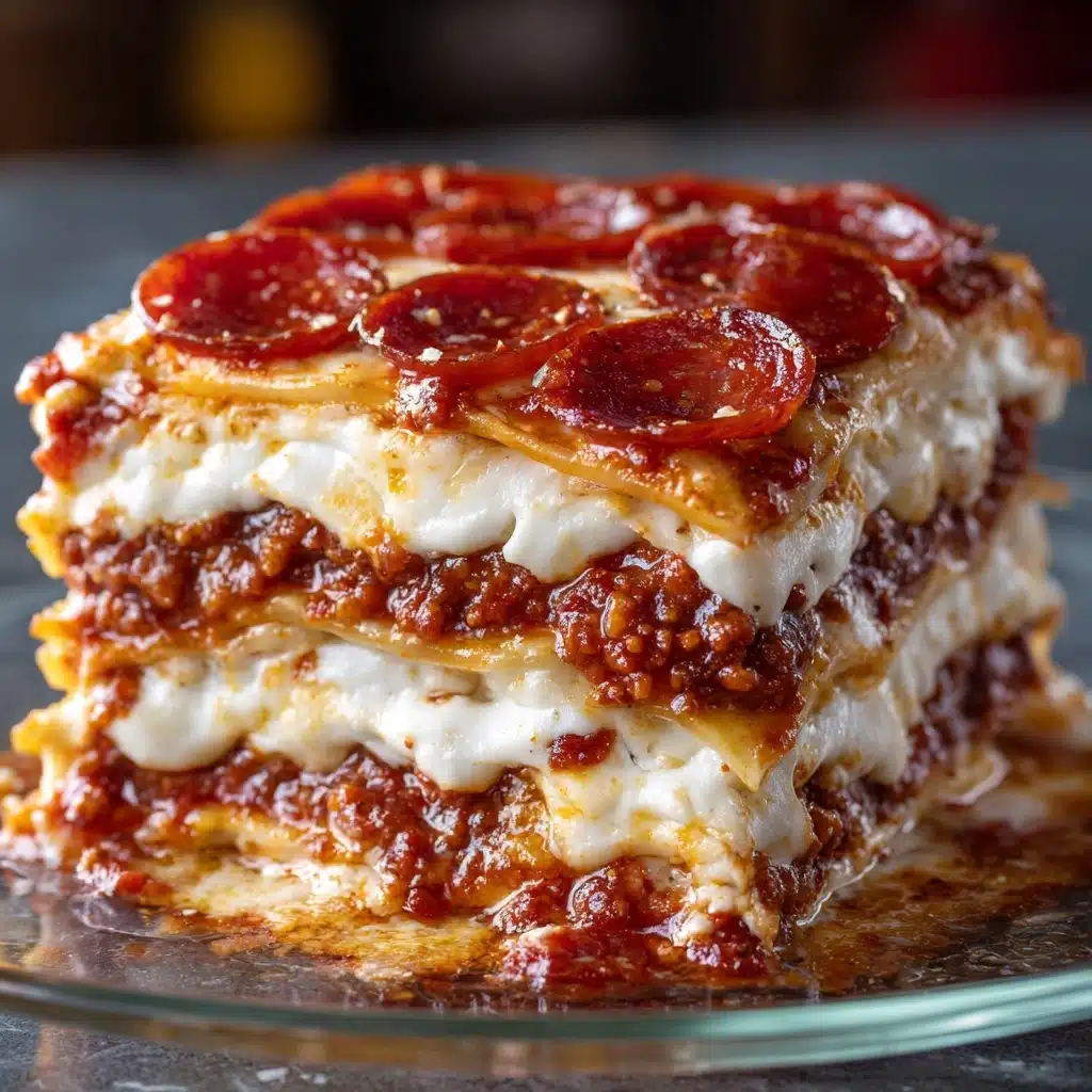 A Slice of Fun: Pepperoni Pizza Layer Cake Recipe