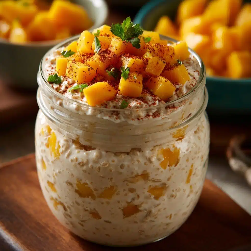 Mango Lassi Overnight Oats Recipe - Recipe Image