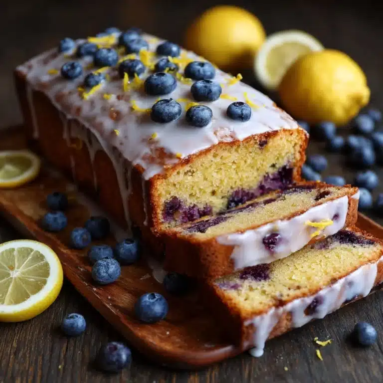 Lemon Blueberry Loaf with Zesty Glaze Recipe