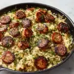 Creamy Chicken Sausage Orzo Recipe