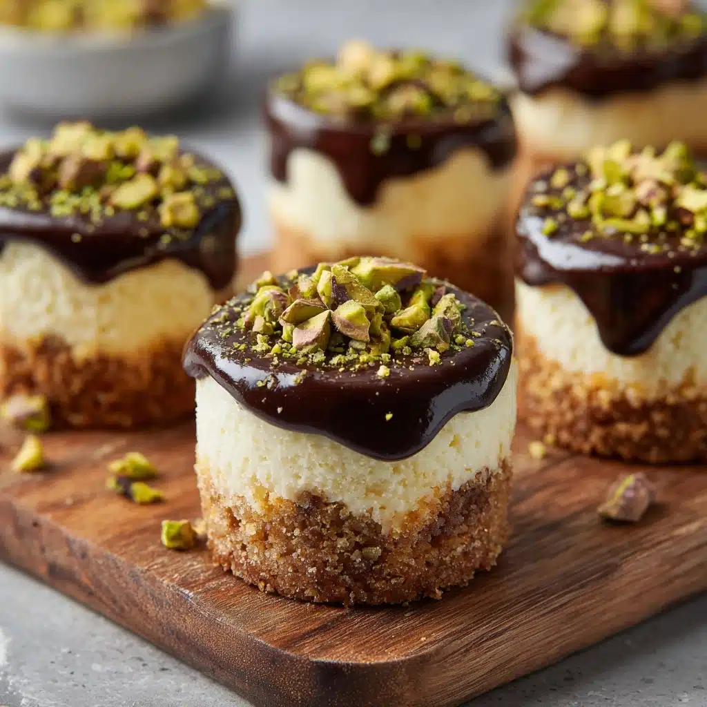 Mini Pistachio and Coffee Cheesecakes Recipe - Recipe Image