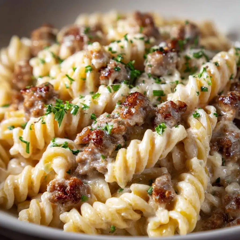 Stovetop Creamy Ground Beef Pasta Recipe - Recipe Image