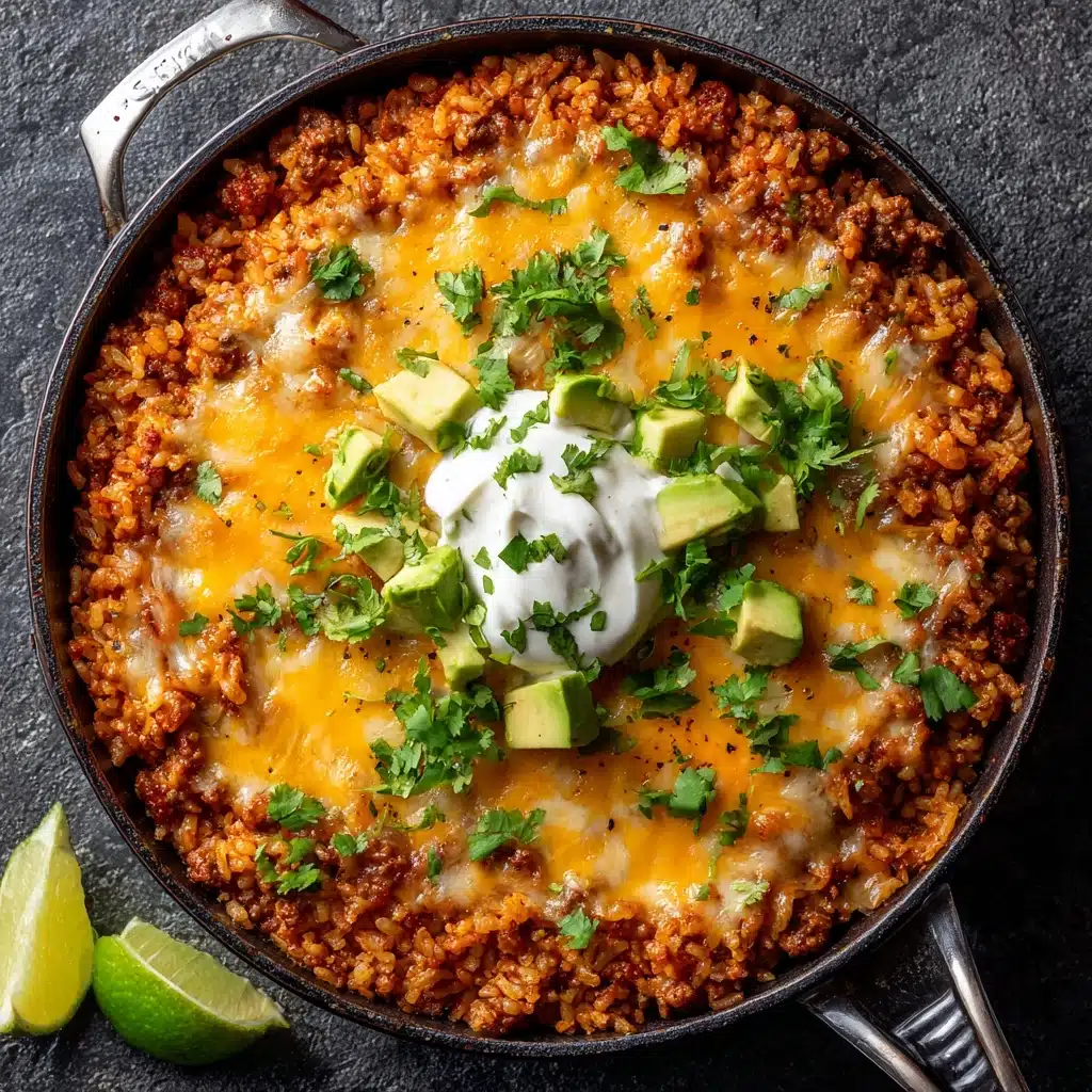 Skillet Mexican Beef and Rice: An Amazing Ultimate Recipe - Recipe Image