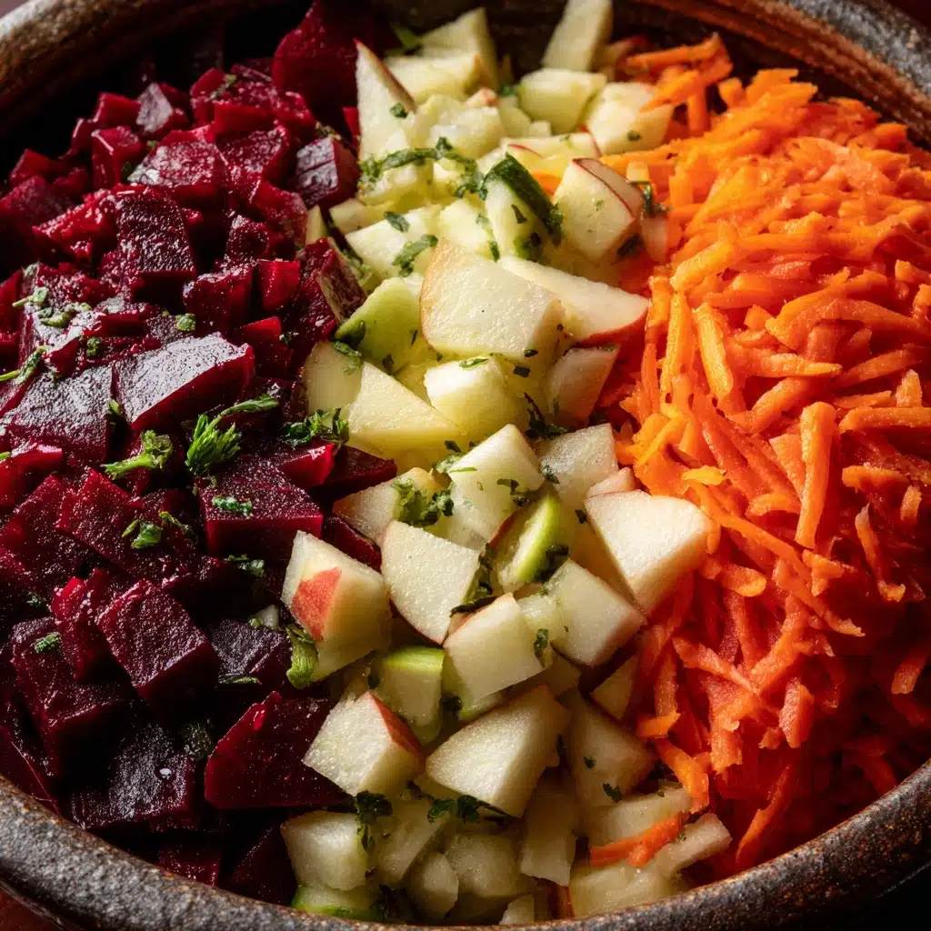 Raw Beet Salad with Apples and Carrots Recipe