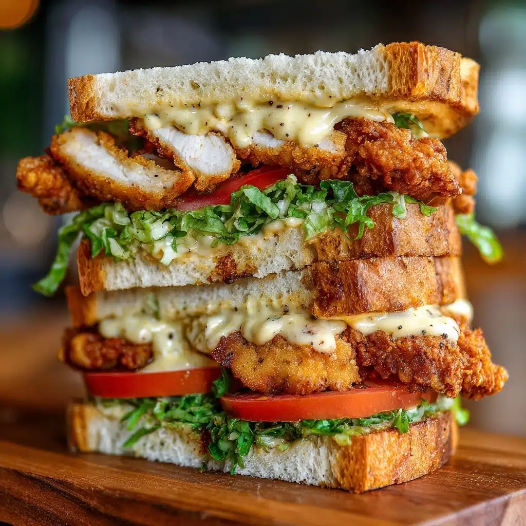 Dijon Mayo Brined Crispy Chicken Sandwich Recipe - Recipe Image