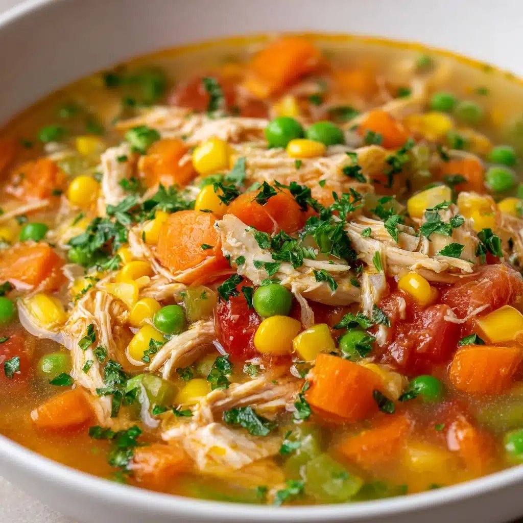 Healthy Chicken Vegetable Soup Recipe - Recipe Image