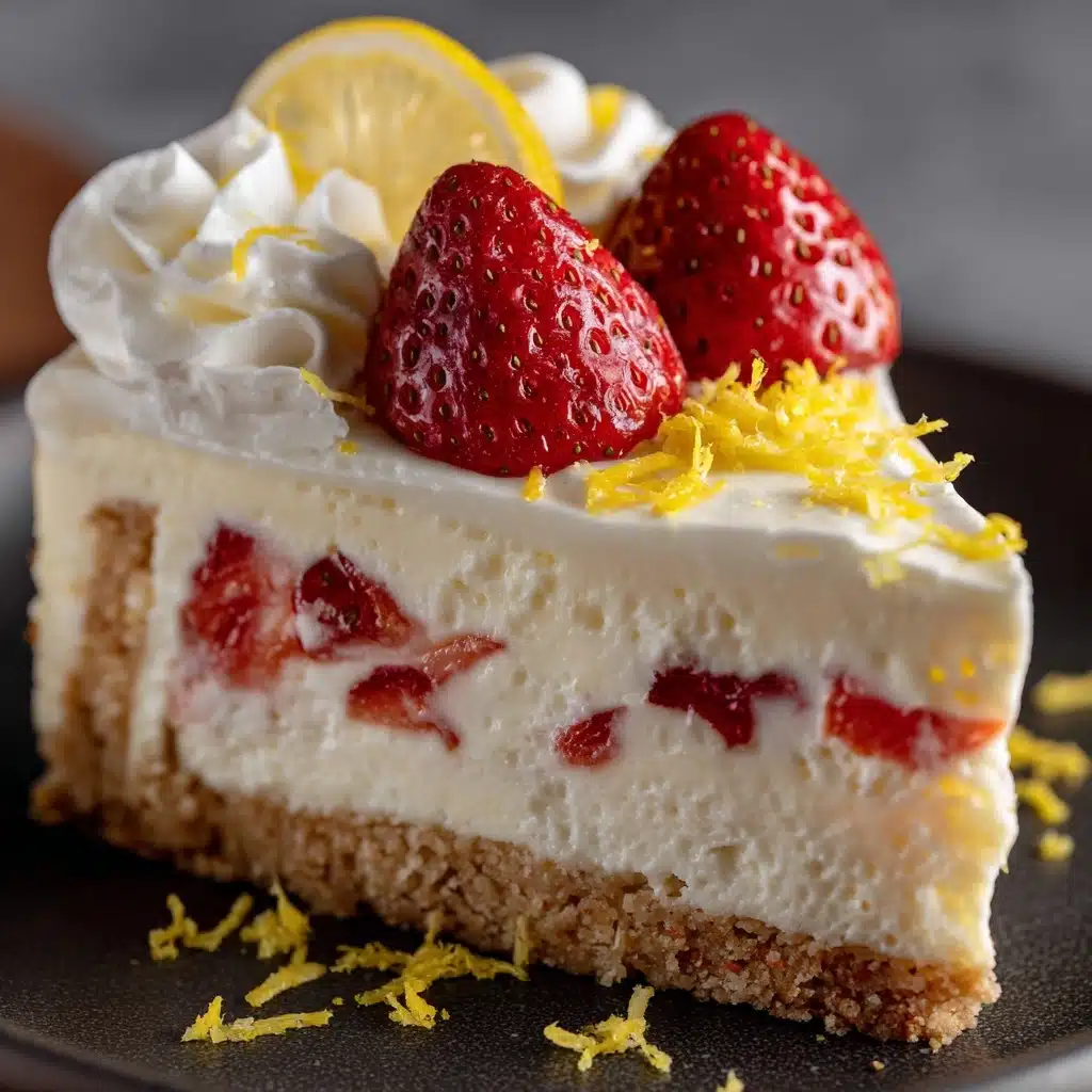 Strawberry Lemon Cheesecake Recipe - Recipe Image