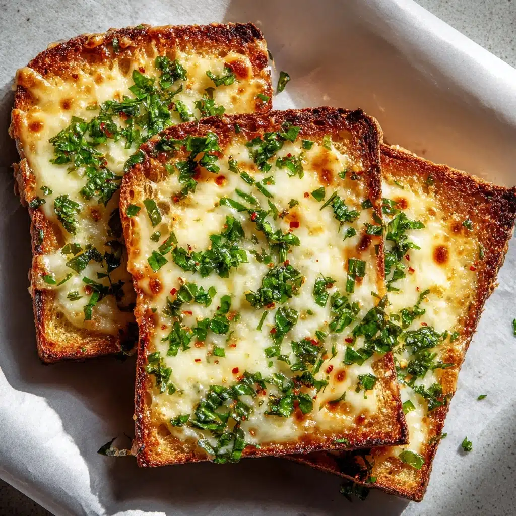 Chili Crunch Garlic Bread Recipe - Recipe Image